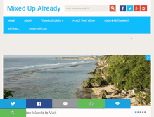 Tablet Screenshot of mixedupalready.com